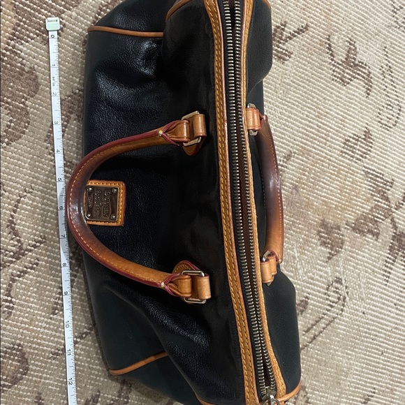 Dooney & Bourke Black and Tan Duffel Bag - Picture 7 of 8